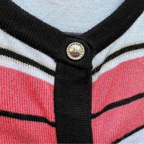 White House Black Market Stripped Cardigan - Picture 4 of 6